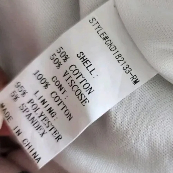 Small Floral Embroidered Navy Striped Dress by MELLODAY - Picture 6 of 6